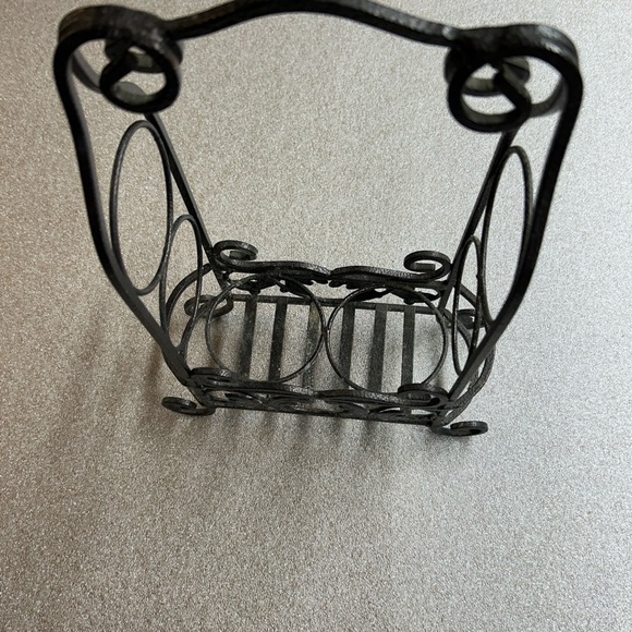 Ornate Wrought Iron Wine Rack/Stand - Picture 6 of 6